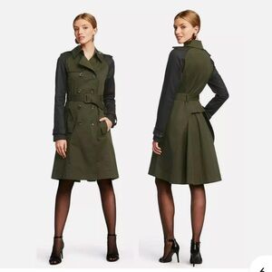 Altuzarra For‎ Target 20 Year Anniversary Jacket Trench Coat Belted Green XS